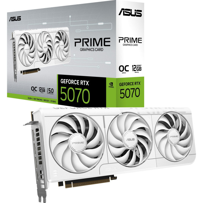 Відеокарта ASUS PRIME-RTX5070-O12G-WHITE (90YV0M19-M0NA00)