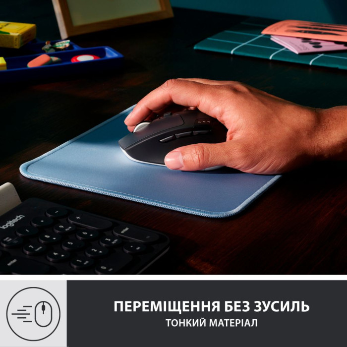 Килимок для миші Logitech Mouse Pad Studio Series Blue Grey (956-000038)