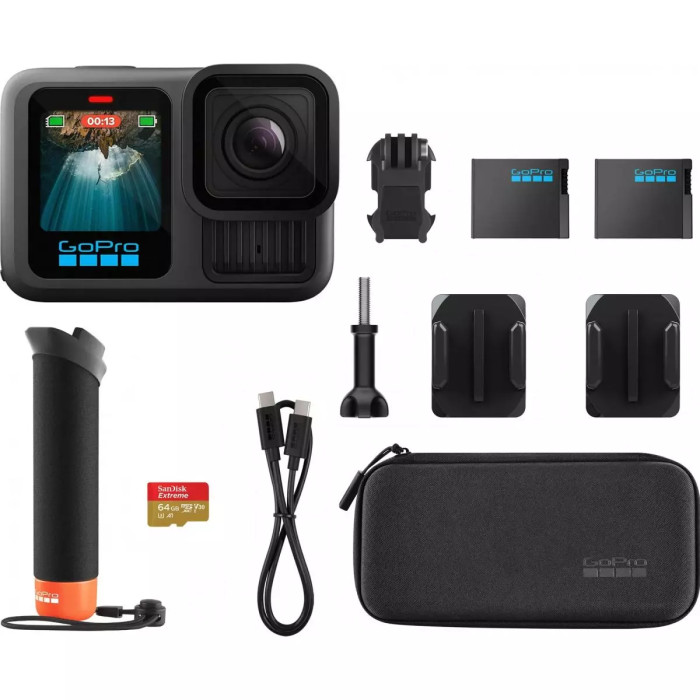 Екшн-камера GoPro HERO13 Black + Enduro + Handler Floating (CHDRB-131-RW)