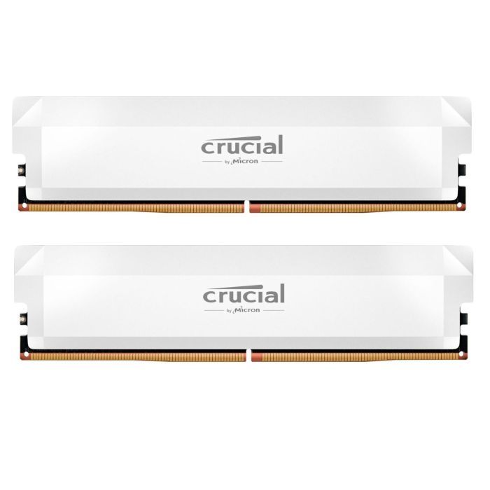 Пам'ять для настільних комп'ютерів Crucial 64 GB (2x32GB) DDR5 6400 MHz Pro White (CP2K32G64C40U5W)