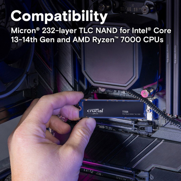SSD накопитель Crucial T705 1 TB (CT1000T705SSD3)