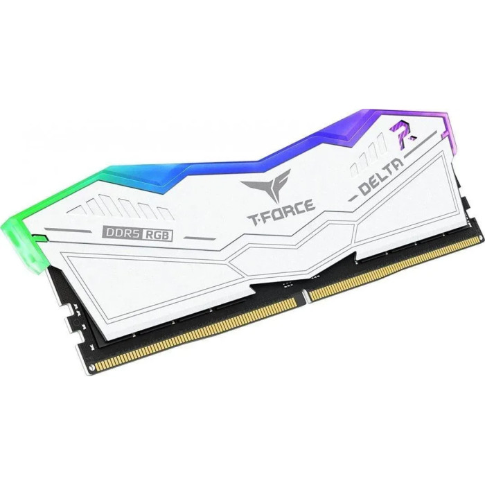 Память для настольных компьютеров TEAM 32 GB (2x16GB) DDR5 6000 MHz T-Force Delta RGB White (FF4D532G6000HC38ADC01)