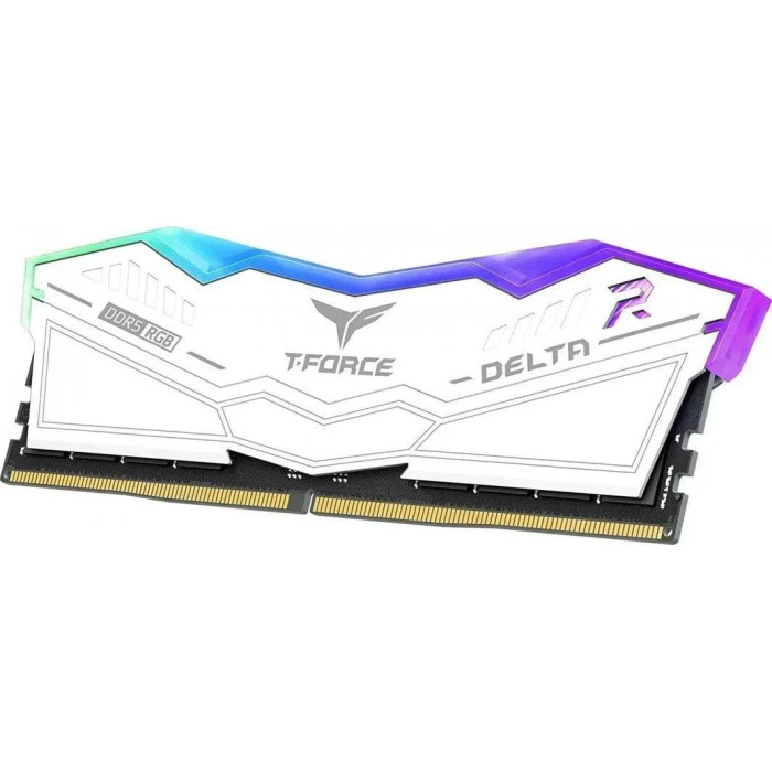 Память для настольных компьютеров TEAM 32 GB (2x16GB) DDR5 6000 MHz T-Force Delta RGB White (FF4D532G6000HC38ADC01)