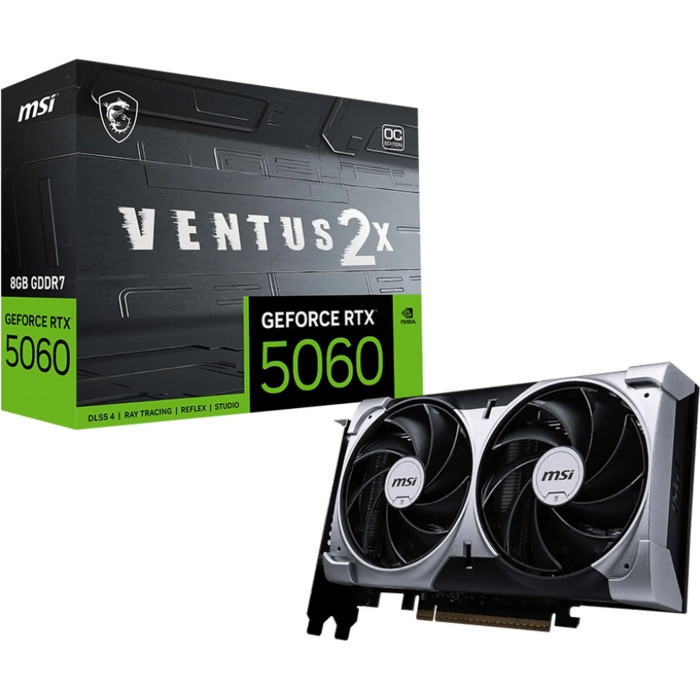 Відеокарта MSI GeForce RTX 5060 8G VENTUS 2X OC (G5060-8V2C, 912-V537-002)