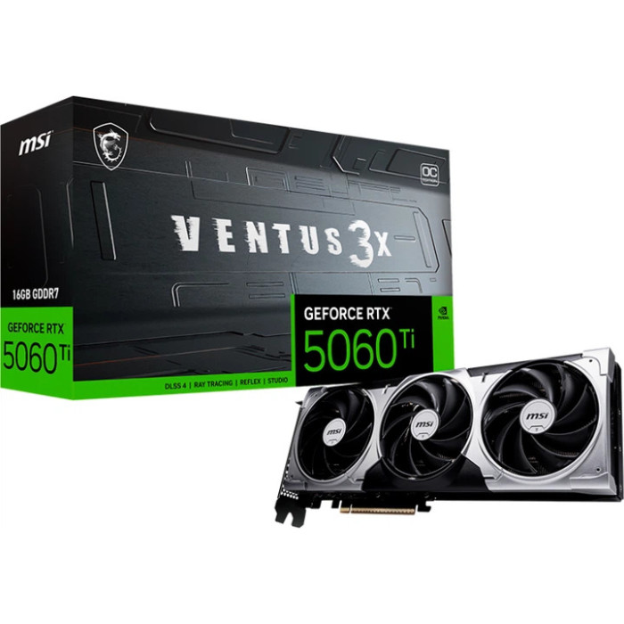 Видеокарта MSI GeForce RTX 5060 Ti 8G VENTUS 3X OC (G506T-8V3C)