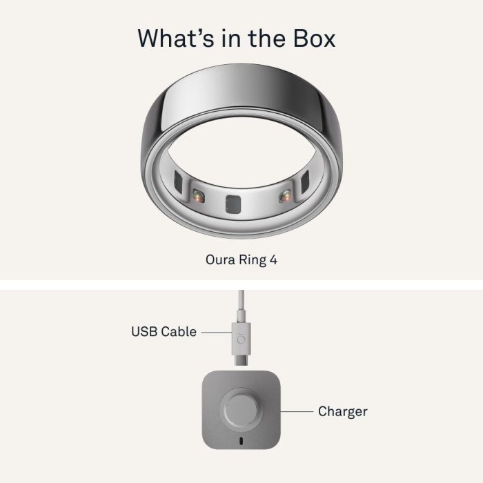 Смарт-кольцо Oura Ring 4 Stealth Size 7 (JZ90-54218-07)
