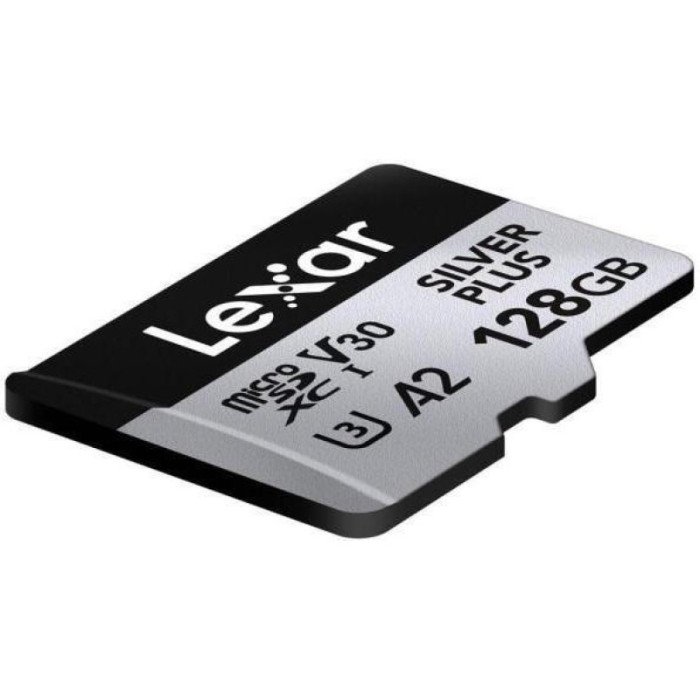 Карта памяти Lexar 128 GB microSDXC Professional Silver Plus UHS-I U3 V30 A2 Class 10 (LMSSIPL128G-BNANG)