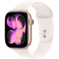 Смарт-годинник Apple Watch Series 11 GPS 42mm Rose Gold Alu. Case w. Light Blush S. Band - S/M (MEU04)