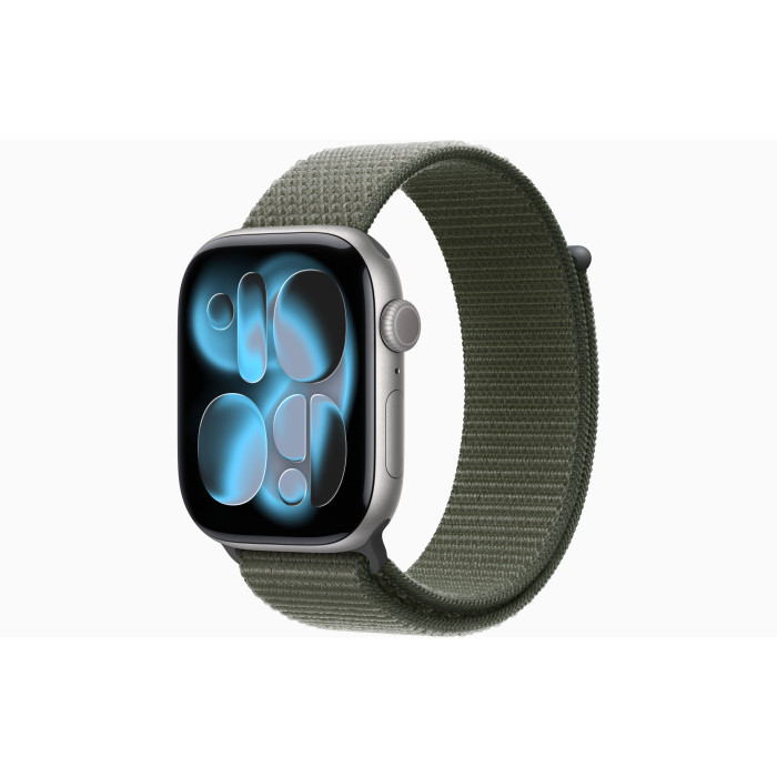 Смарт-годинник Apple Watch Series 11 GPS 46mm Space Grey Aluminum Case / Forest Sport Loop (MEW94 + MFFJ4)