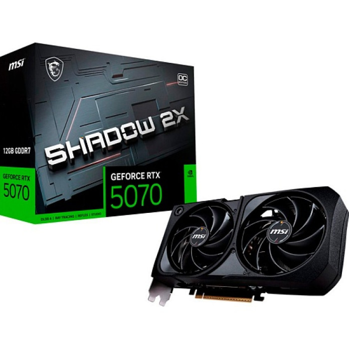 Видеокарта MSI GeForce RTX 5070 12G SHADOW 2X OC