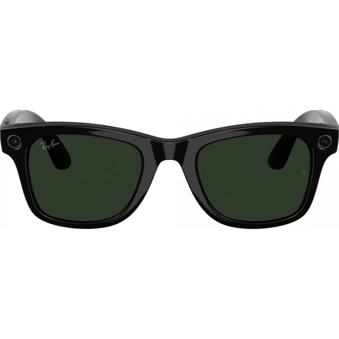 Смарт-очки Ray-Ban Meta Wayfarer Gen 2 Shiny Black Frame / Clear to Graphite Green Transitions Lens (RW4012 601/1M 53-22)