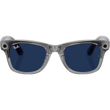 Смарт-очки Ray-Ban Meta Wayfarer Gen2 Standard Shiny Transparent Grey Frame/Clear Sapphire Lenses (RW4012 6840MF 50-22)
