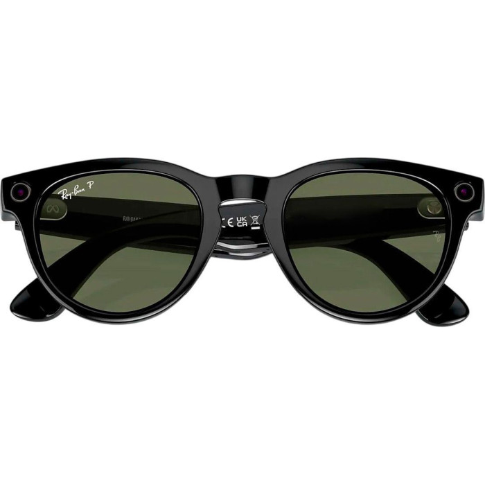 Смарт-очки Ray-Ban Meta Headliner Gen 2 Low Bridge Fit Standard Shiny Black Frame/G-15 GreenLenses RW4013F 601/71 51-23