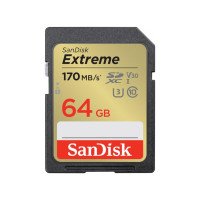 Карта пам'яті SanDisk 64 GB SDXC UHS-I U3 V30 Extreme (SDSDXV2-064G-GNCIN)