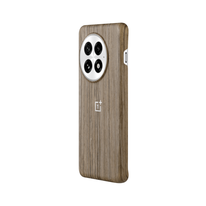 Чохол на телефон OnePlus 13 Wood Grain Magnetic Half-pack Case Wood Brown