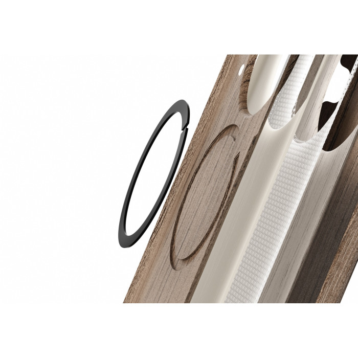 Чохол на телефон OnePlus 13 Wood Grain Magnetic Half-pack Case Wood Brown