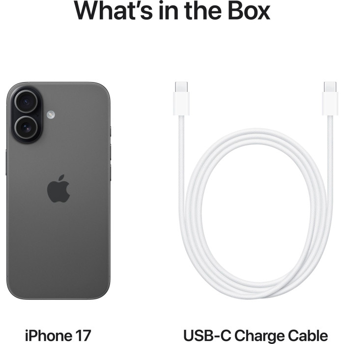 Смартфон Apple iPhone 17 512GB eSIM Black (MG4E4)