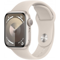 Apple Watch Series 9 GPS + Cellular 45mm Starlight Alu. Case w. Starlight Sport Band - M/L (MRM93)