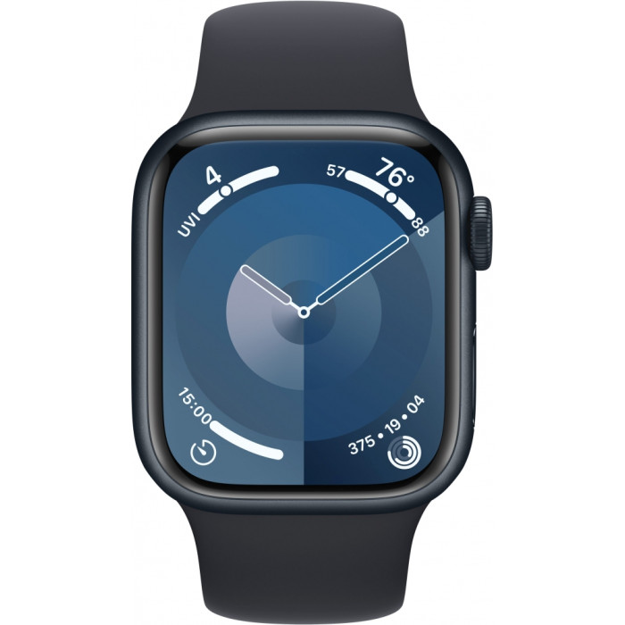 Apple Watch Series 9 GPS + Cellular 41mm Midnight Alu. Case w. Midnight S. Band - M/L (MRHT3)