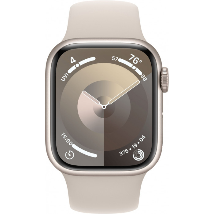 Apple Watch Series 9 GPS + Cellular 45mm Starlight Alu. Case w. Starlight Sport Band - M/L (MRM93)