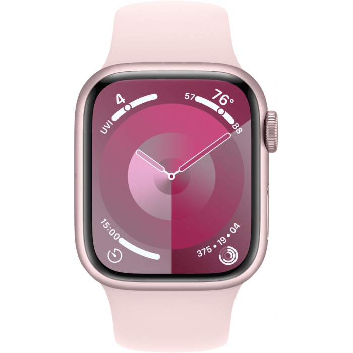 Apple Watch Series 9 GPS + Cellular 41mm Pink Alu. Case w. Light Pink Sport Band - M/L (MRJ03)