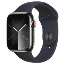 Apple Watch Series 9 GPS + Cellular 41mm Graphite S. Steel Case w. Midnight S. Band - M/L (MRJ93)