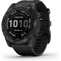 Garmin Fenix 7 Pro Sapphire Solar Carbon G. DLC Tit. with Black Band (010-02777-10/11)